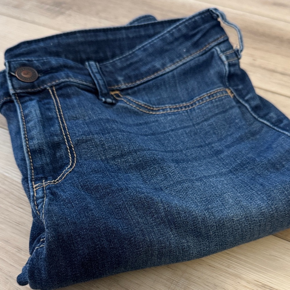 Hollister Women’s Juniors 7R (27-28) Y2K Jeans Low Rise Skinny Stretch Dark Blue - Picture 15 of 15